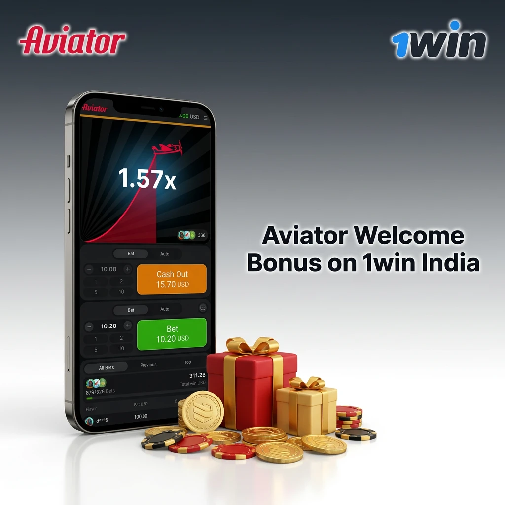 1win India welcome bonus for Aviator: 130%–170% across four deposits, starting at ₹500 minimum deposit
